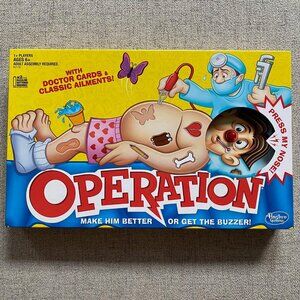 NEW Hasbro Milton Bradley Operation with Doctor Cards & Classic Ailments Game